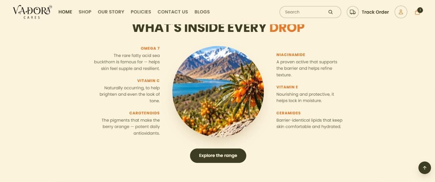 What is inside every drop: sea buckthorn ingredients explained